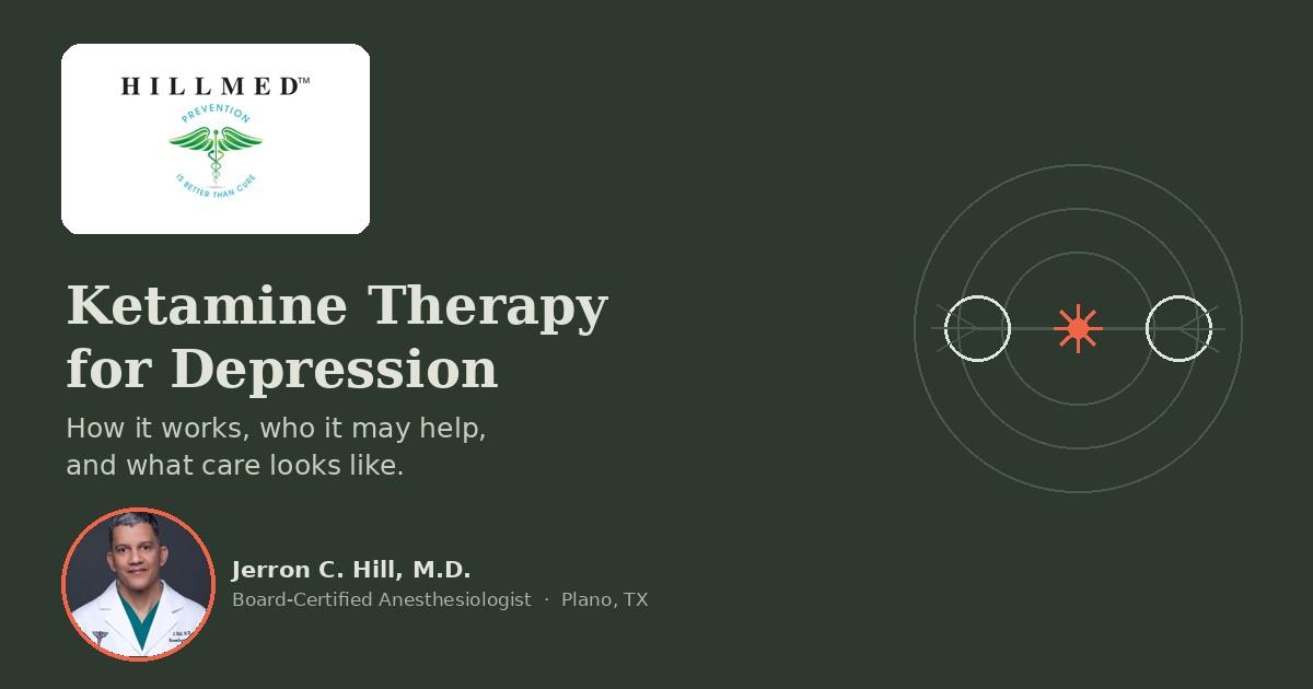What Is Ketamine Therapy and How Does It Work for Depression?